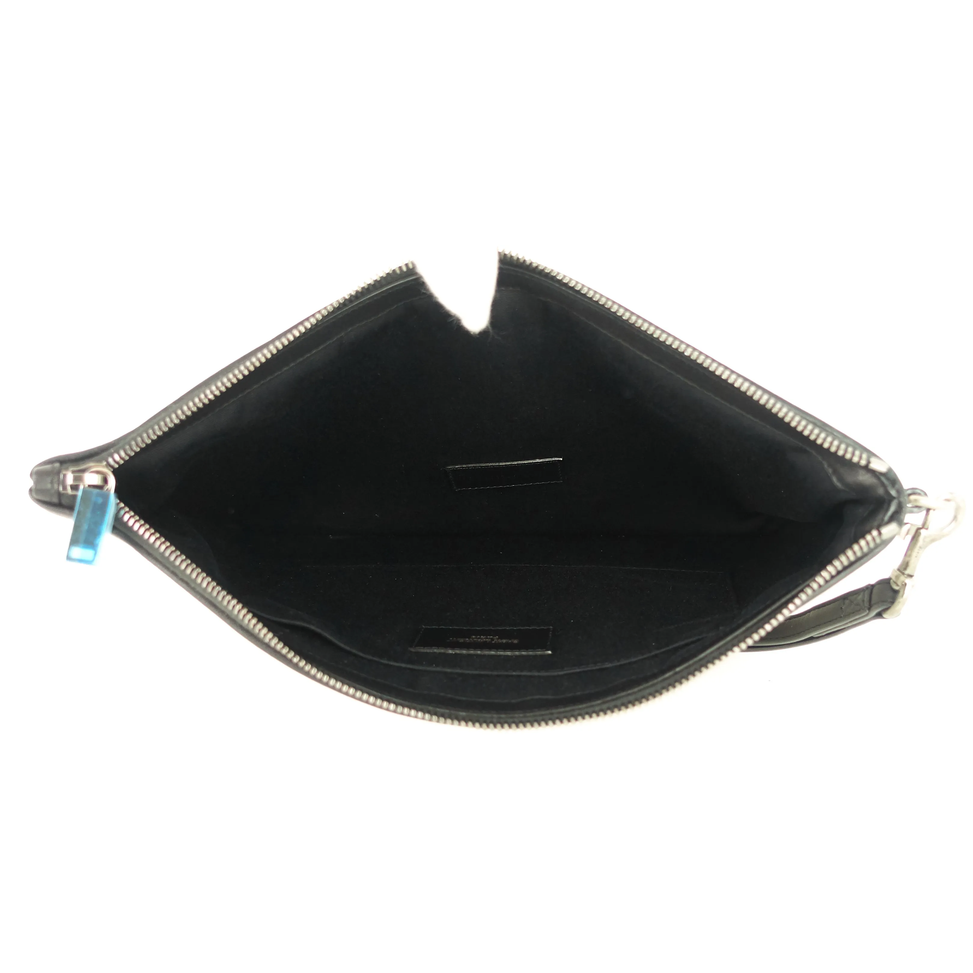 Pochette Saint Laurent Rive Gauche en lin naturel