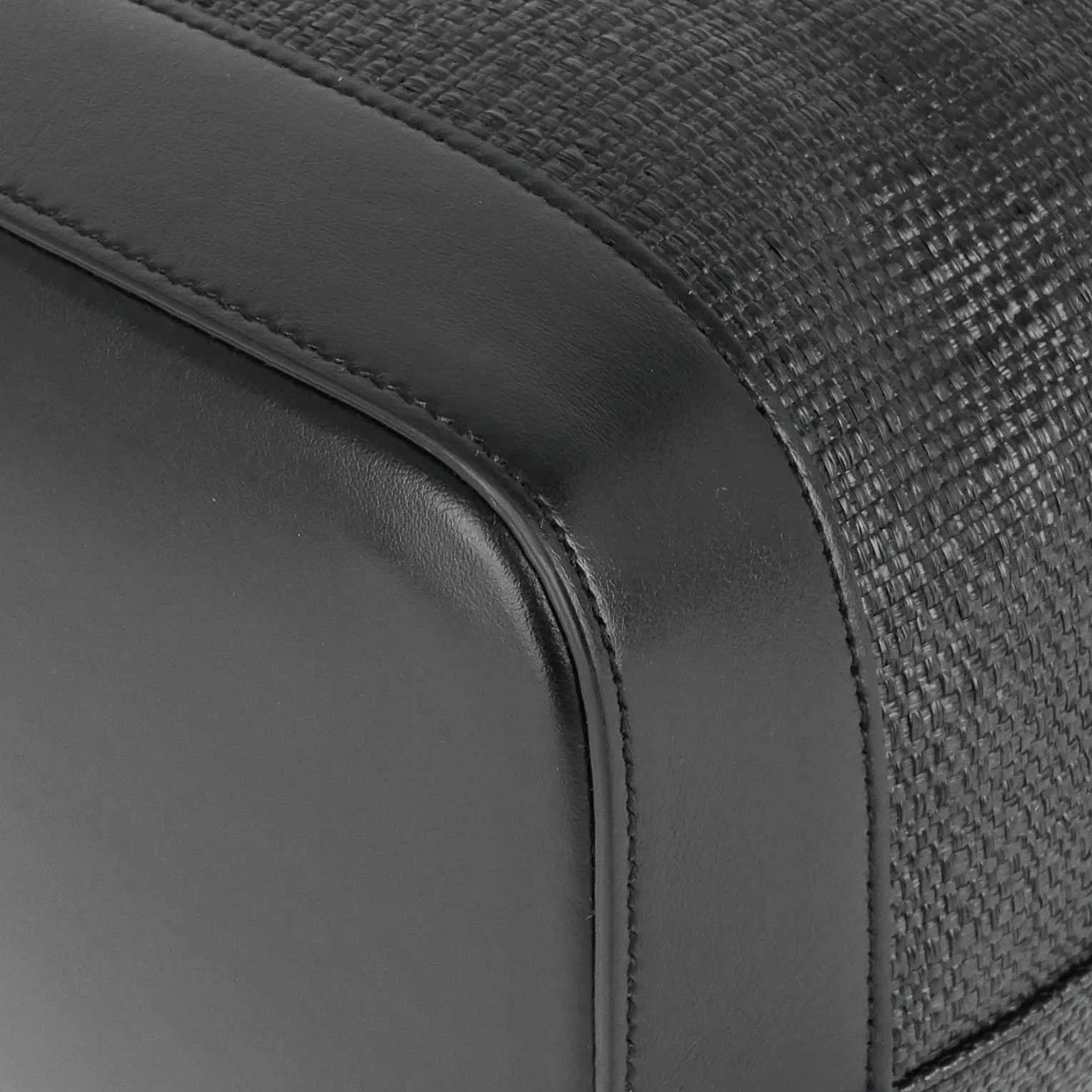 Sac Shopping Saint Laurent Teddy Medium en Toile et Cuir à Cordons