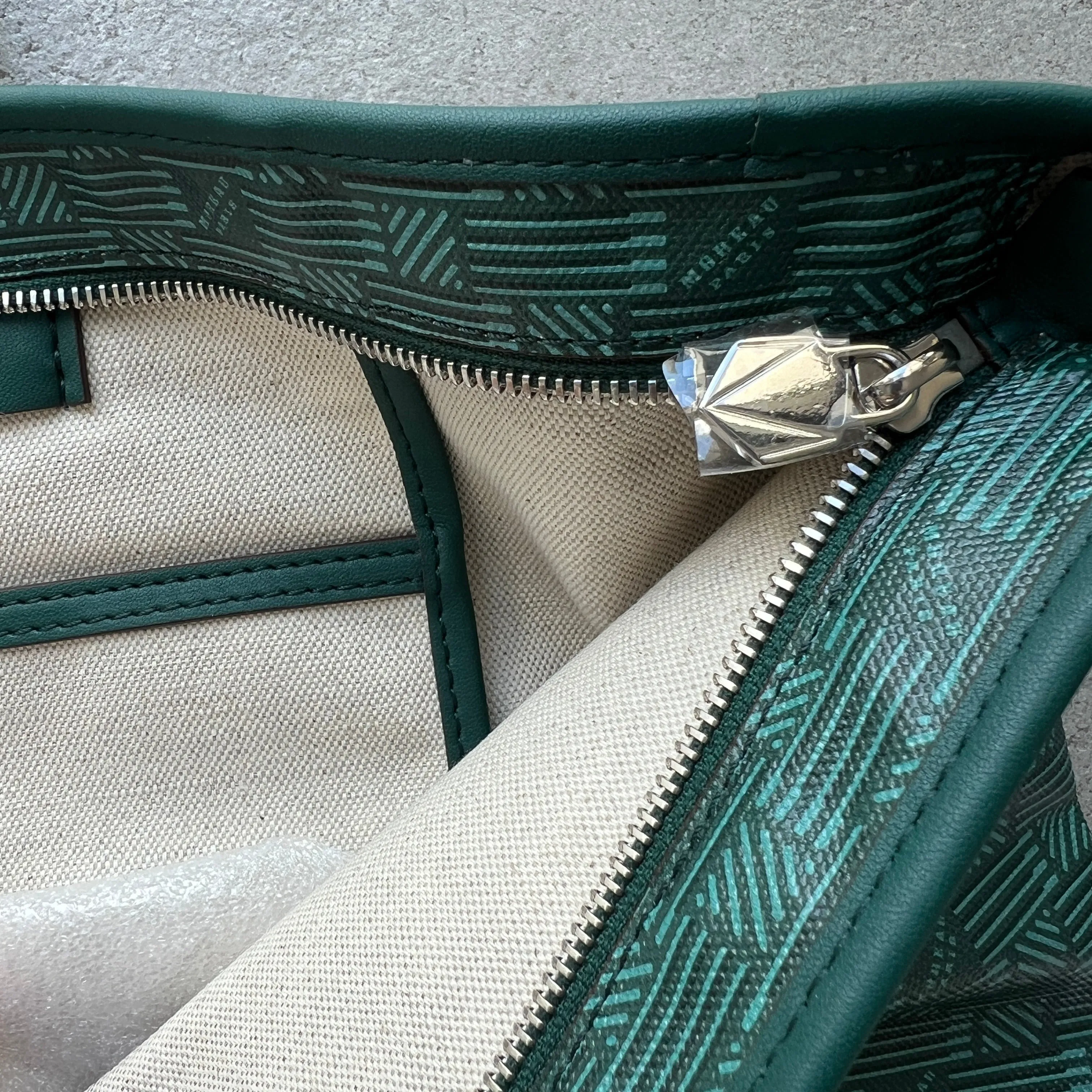 Sac Saint Tropez Zip Tote GM, Vert Foncé Moreau Bags