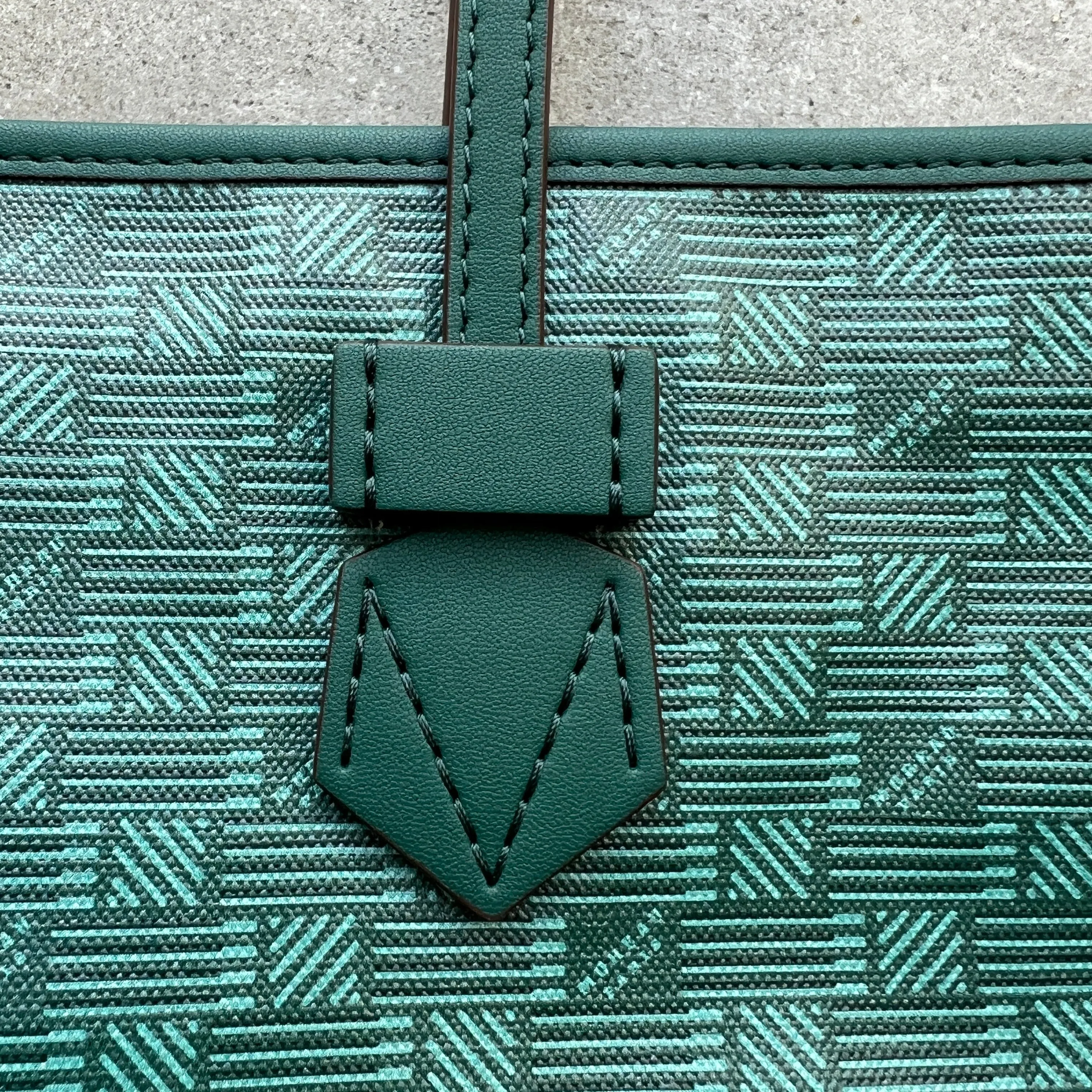 Sac Saint Tropez Zip Tote GM, Vert Foncé Moreau Bags