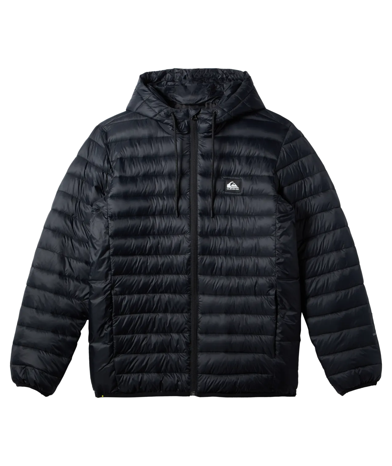 Veste à capuche écailleuse en noir