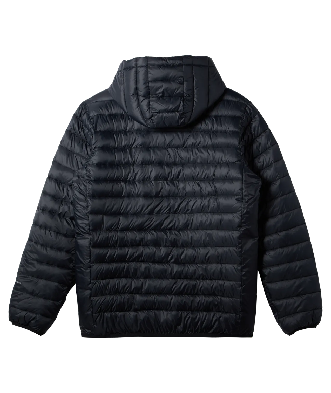 Veste à capuche écailleuse en noir