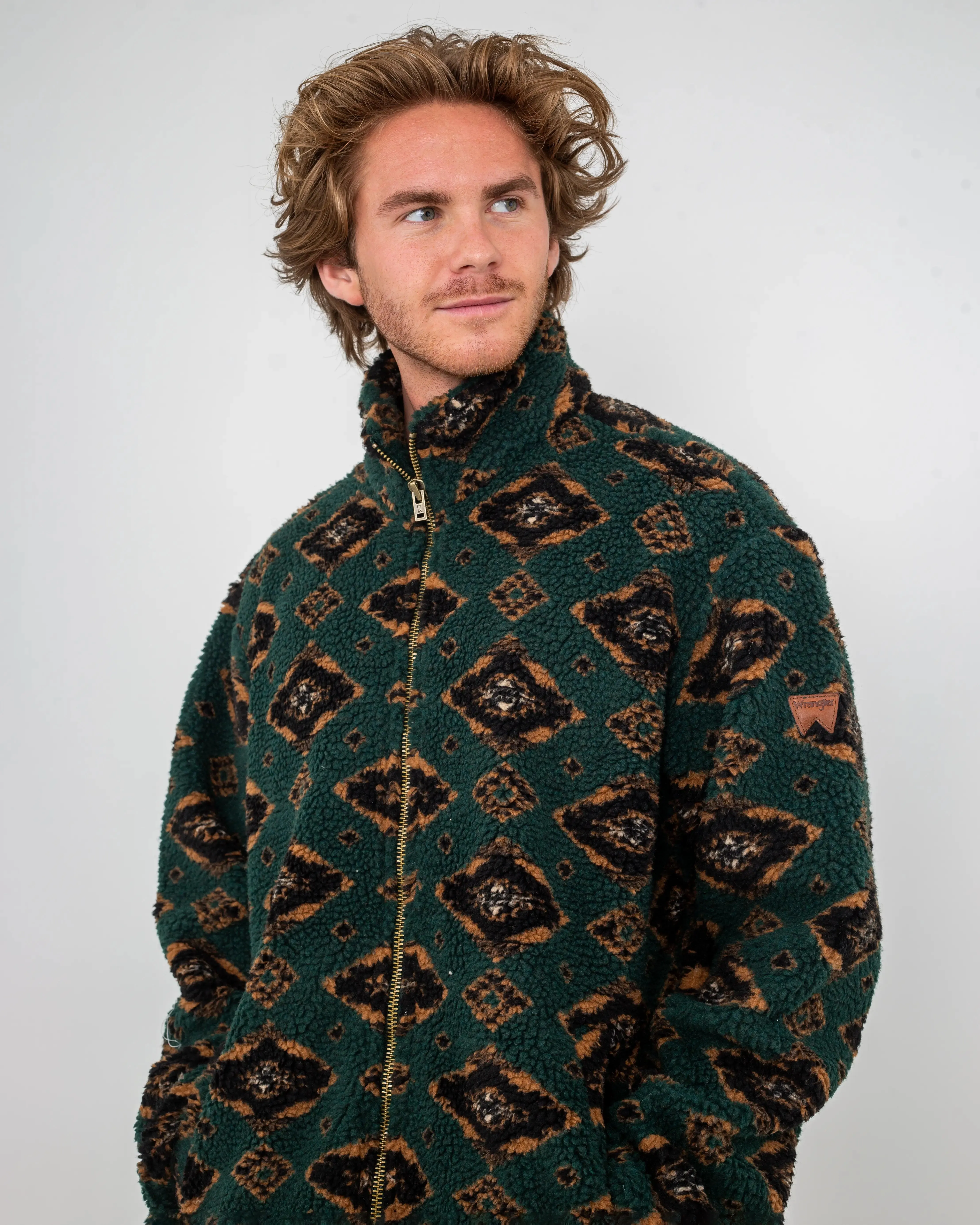Veste en polaire Sherpa couleur Scarabée