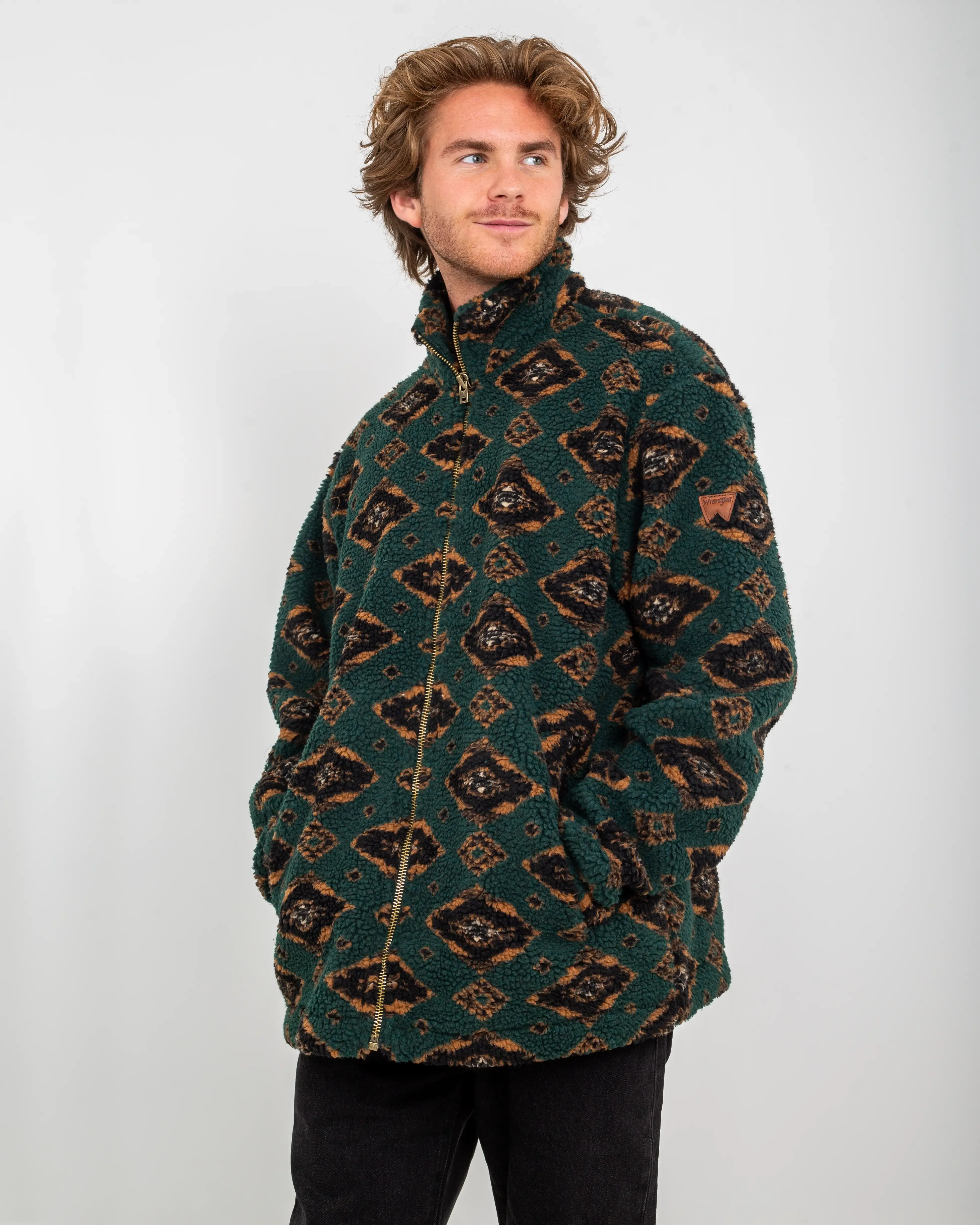 Veste en polaire Sherpa couleur Scarabée