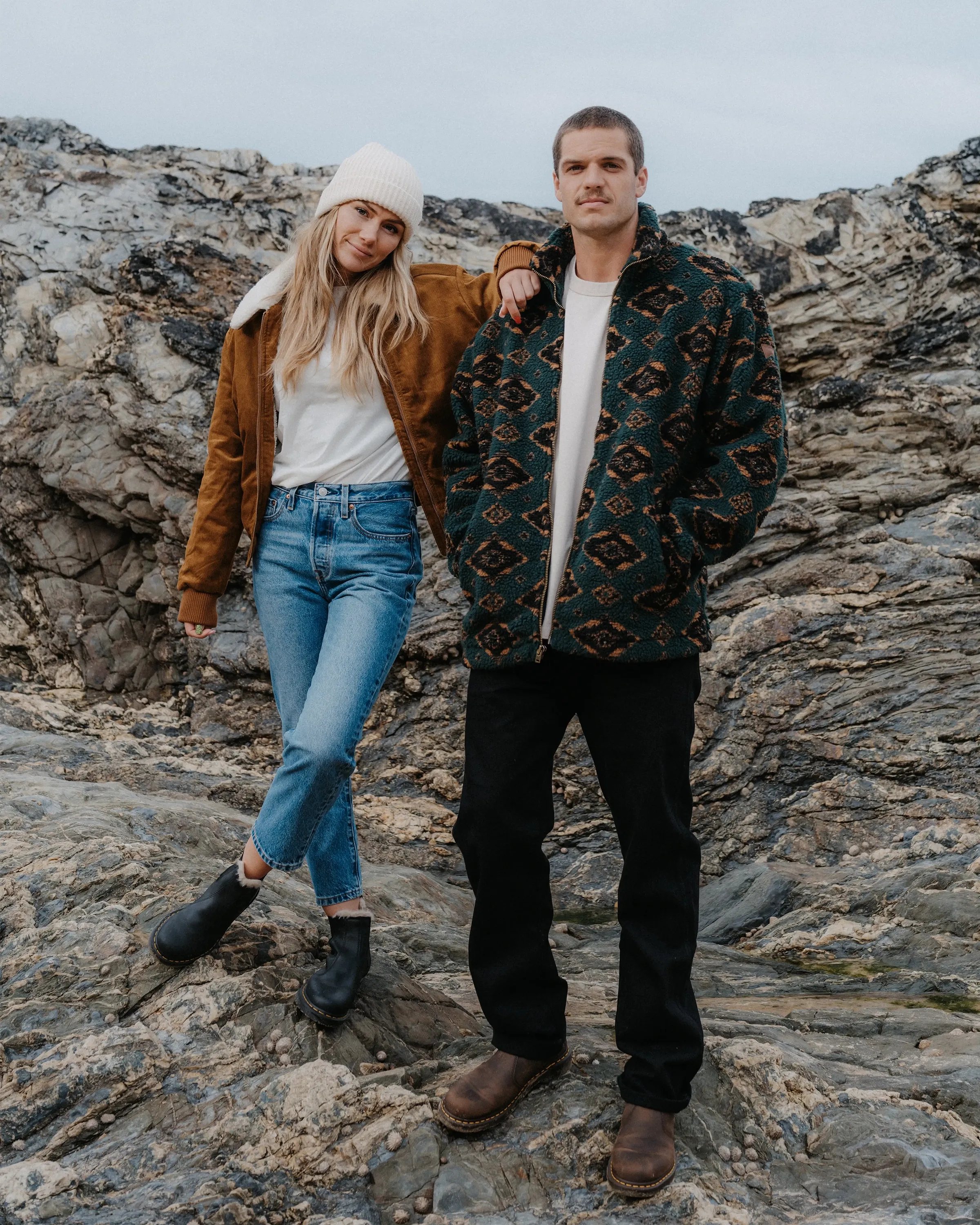 Veste en polaire Sherpa couleur Scarabée