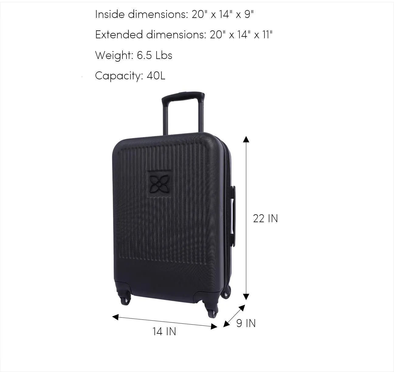 Sherpani Meridian Valise Cabine 22