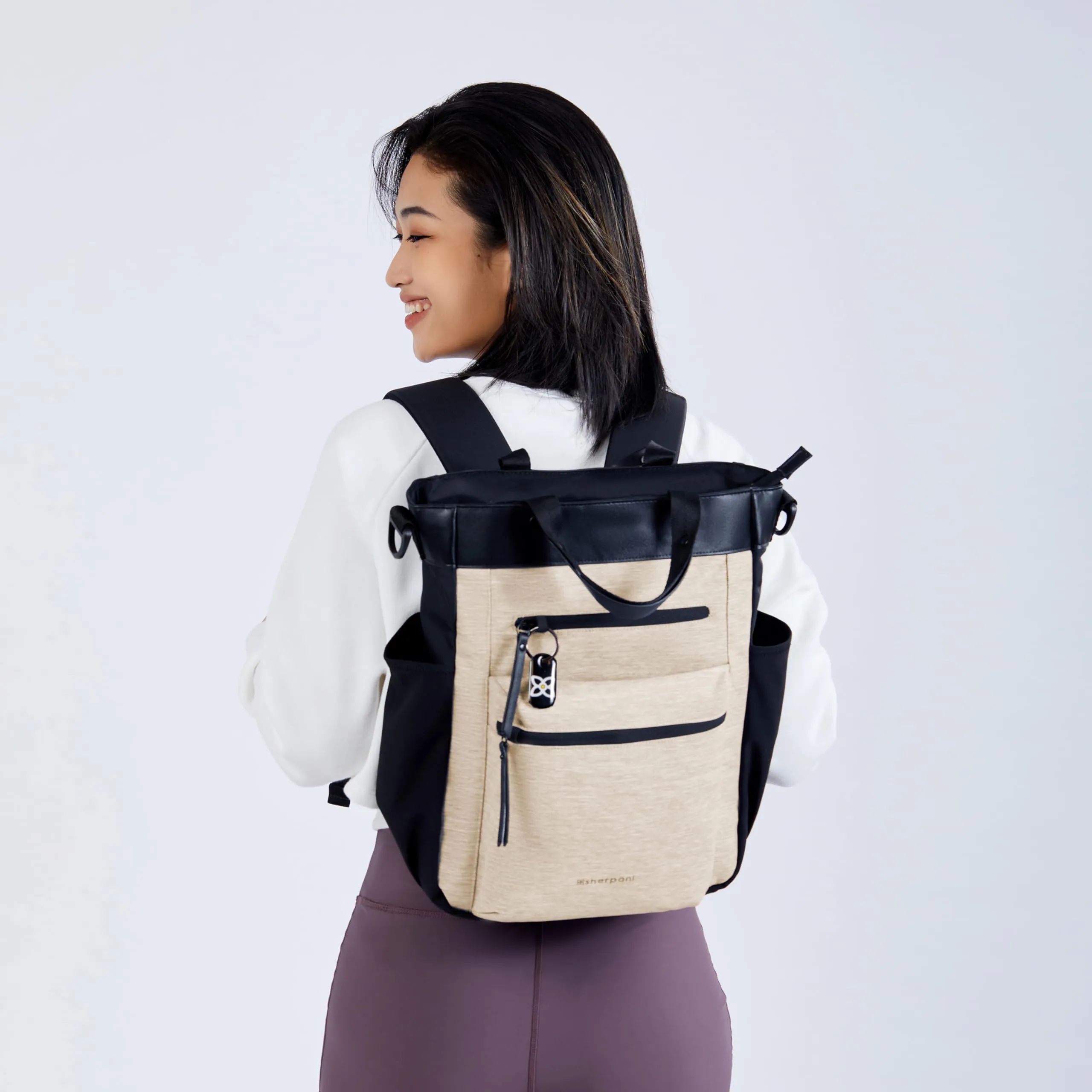 Sac à dos convertible anti-vol Sherpani Soleil, sacs pour ordinateur portable 13 pouces Sherpani