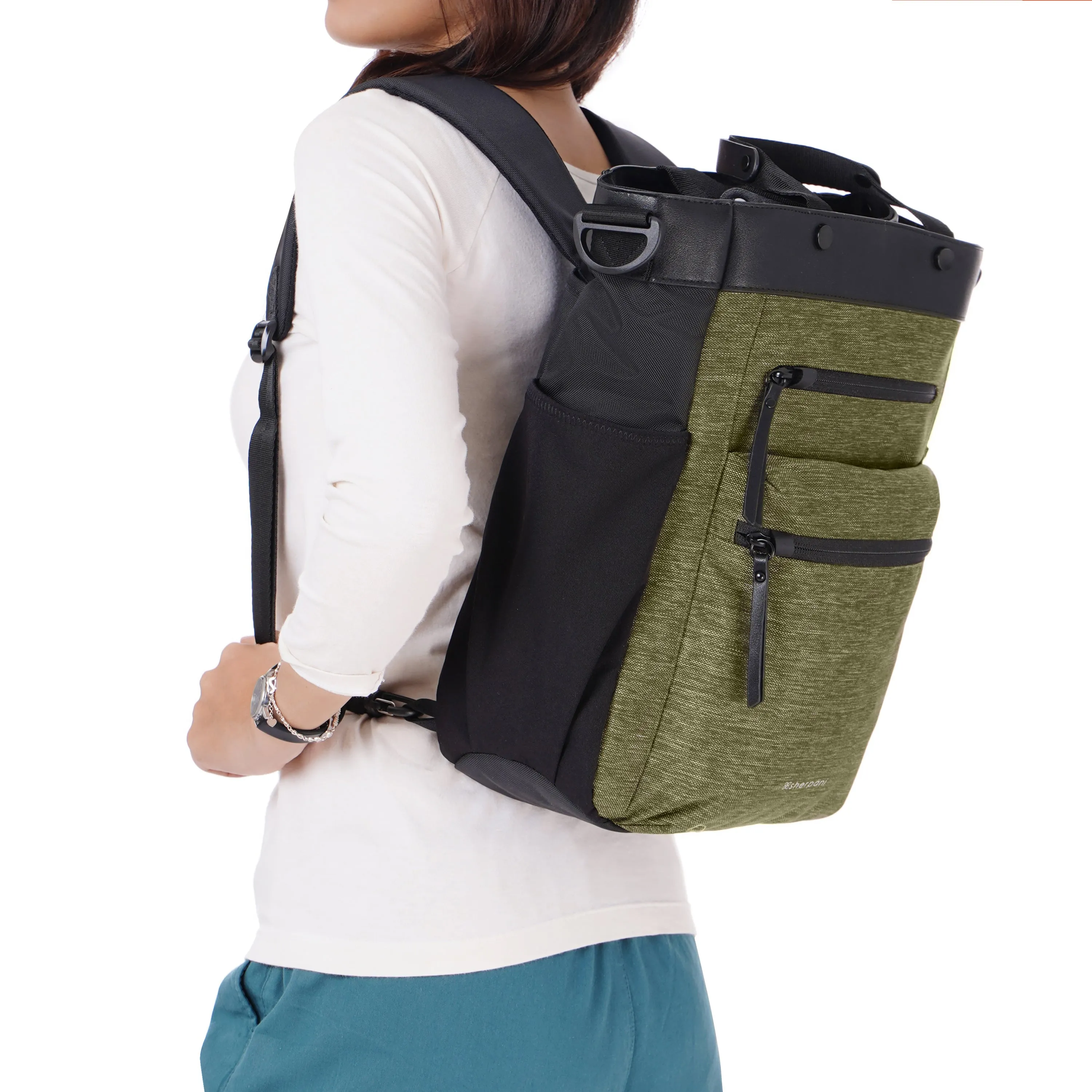 Sac à dos convertible anti-vol Sherpani Soleil, sacs pour ordinateur portable de 13 pouces Sherpani