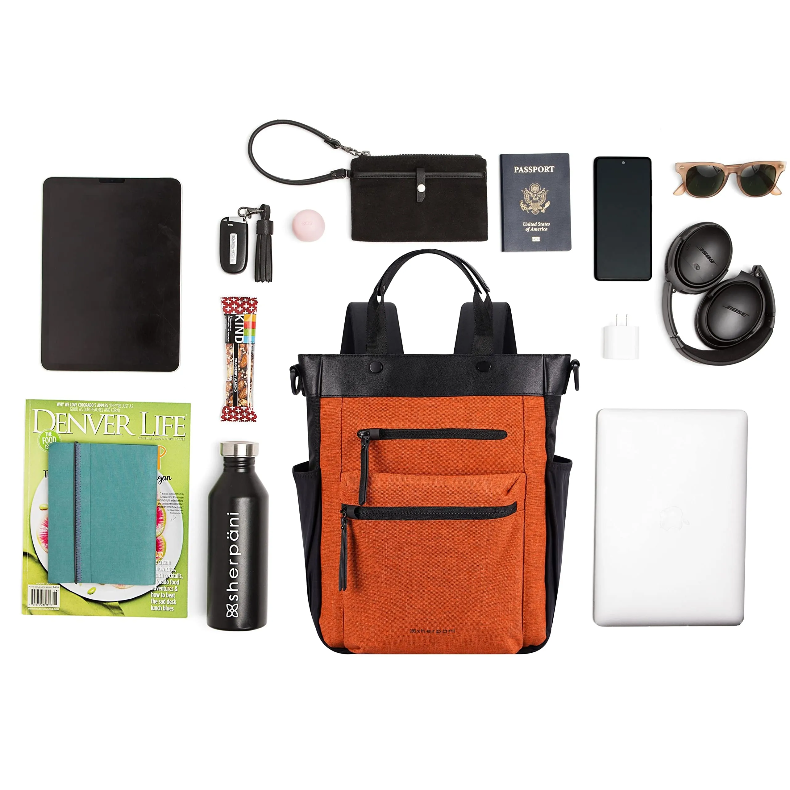Sac à dos convertible anti-vol Sherpani Soleil, sacs pour ordinateur portable de 13 pouces Sherpani