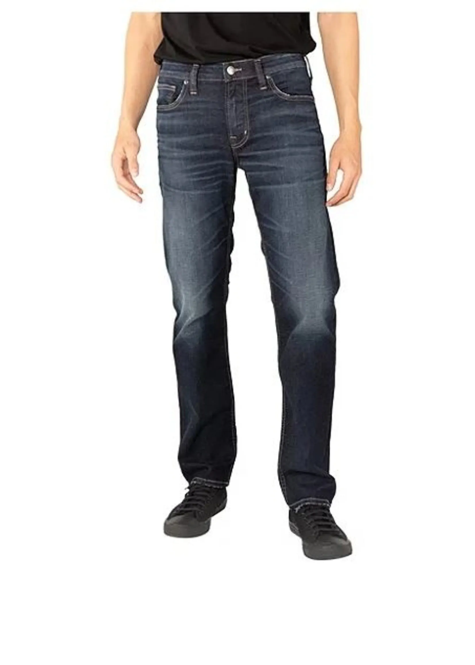Silver Allan Classique Coupe droite Jambe droite
