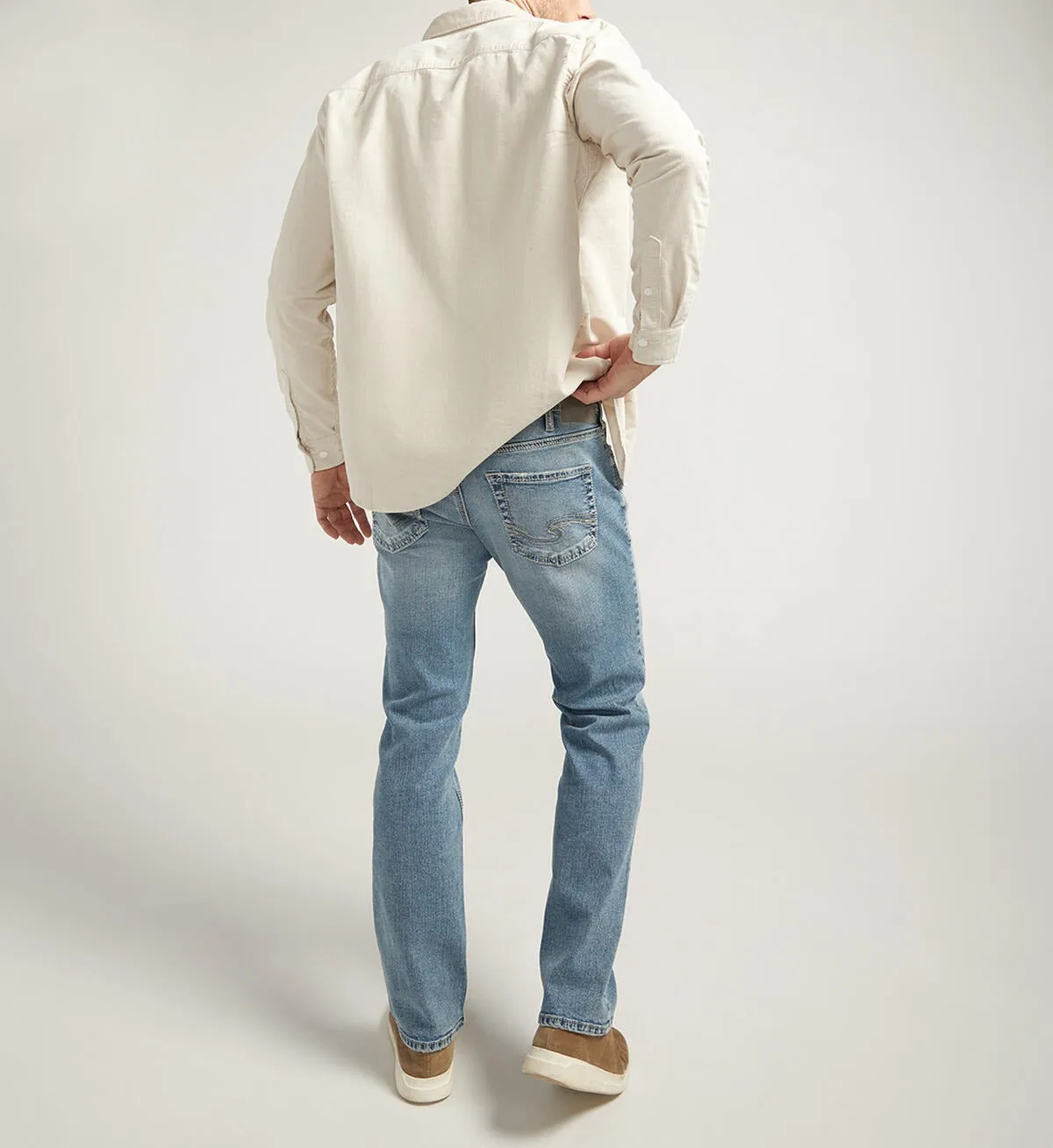 Silver Allan Slim Fit Jambe droite