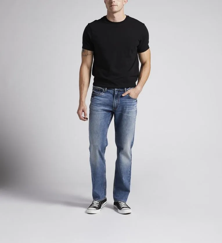 Silver Allan Slim Fit Jambe droite
