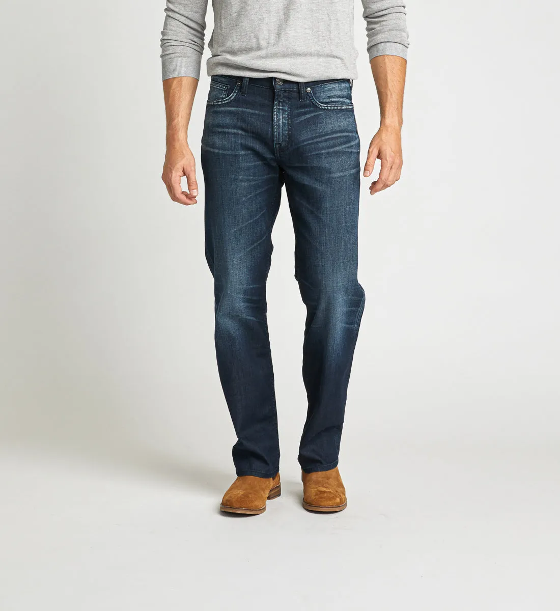 Silver Grayson Jeans Droit à la Coupe Facile