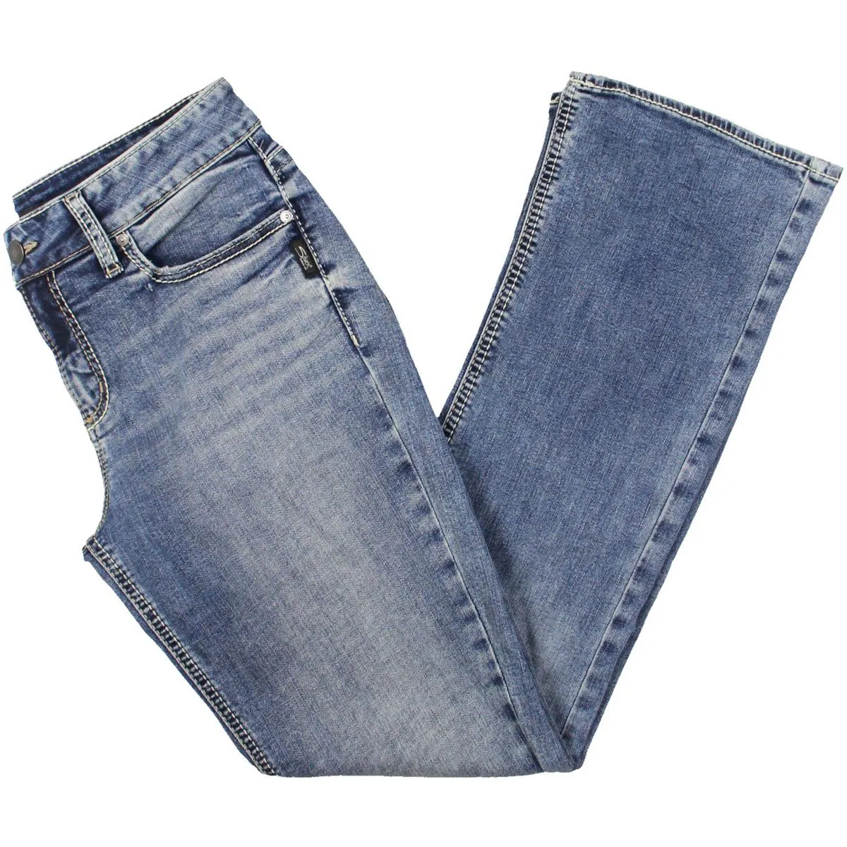 Silver Jeans Co. Jeans Bootcut Effilé à Taille Moyenne pour Femme Elyse