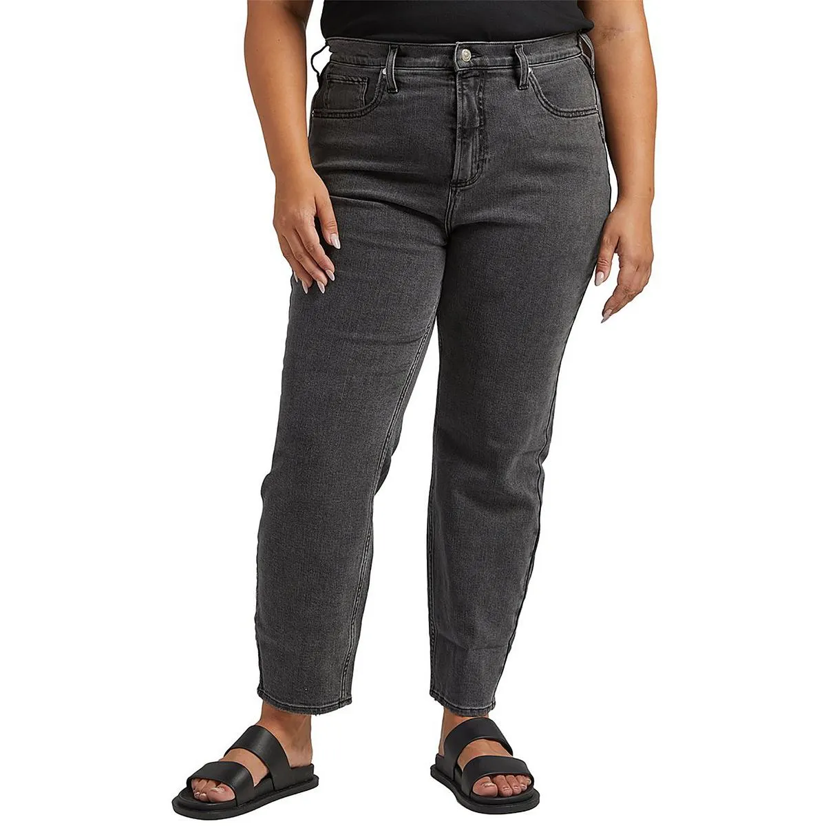 Silver Jeans Co. Femmes Plus Taille Haute Très Désirable Jeans Slim Jambe Droite