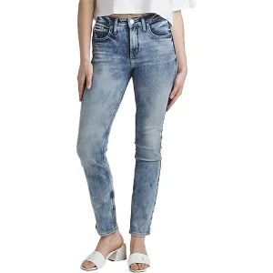 Silver Jeans Femmes Avery Taille Haute Coupe Courbée Jeans Droit