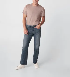 Pantalon droit décontracté argenté