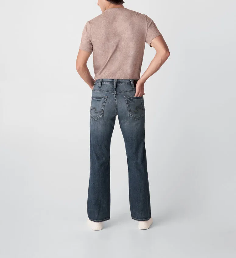Pantalon droit décontracté argenté