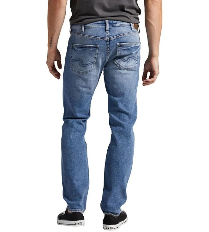 Silver Taavi Slim Fit Jambe Effilée
