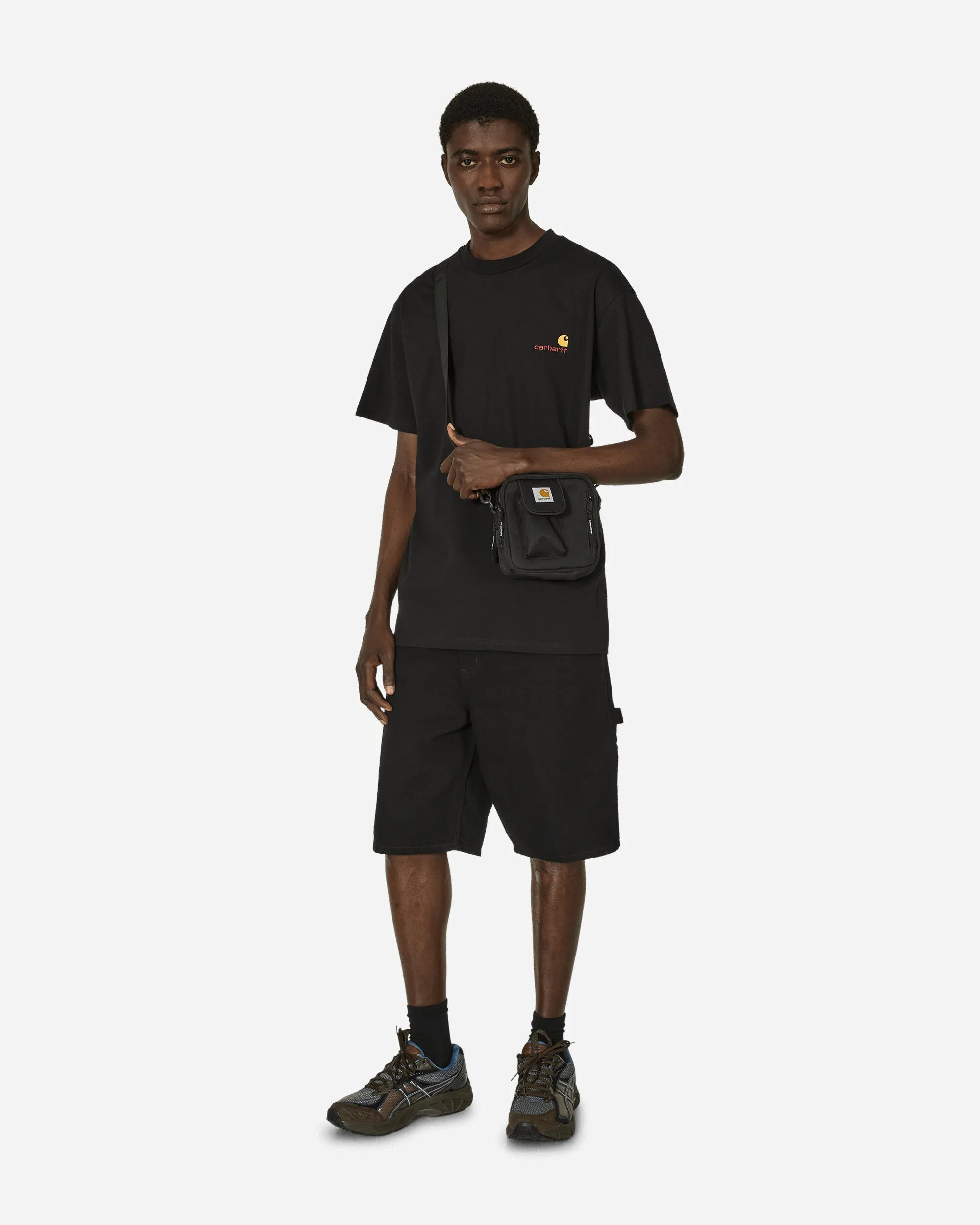 Short genou unique noir (Lavé)