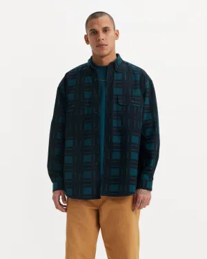 T-shirt de skate en damier noir étang et vert