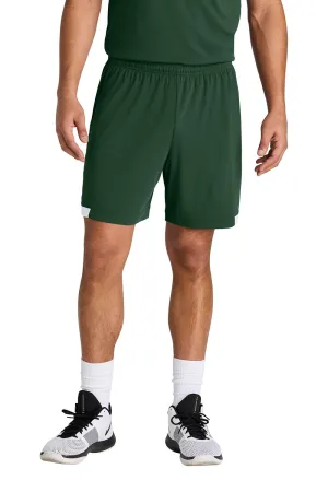 Short Homme Sport-Tek Club à Évacuation de l'Humidité - Vert Forêt/Blanc