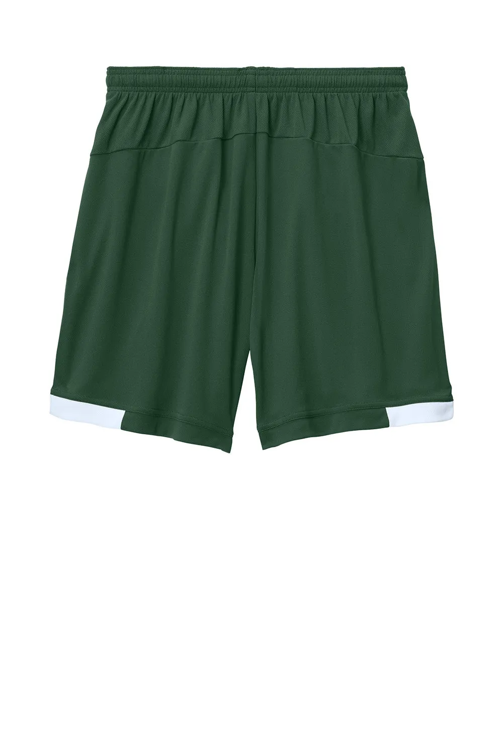 Short Homme Sport-Tek Club à Évacuation de l'Humidité - Vert Forêt/Blanc