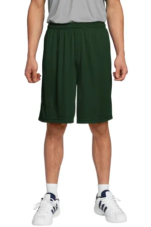 Sport-Tek Shorts Homme Concurrent Évacuation d'Humidité - Vert Forêt - Liquidation