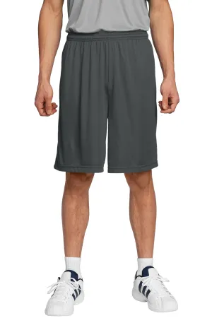 Sport-Tek Shorts Homme Concurrent à Évacuation d'Humidité - Gris Fer