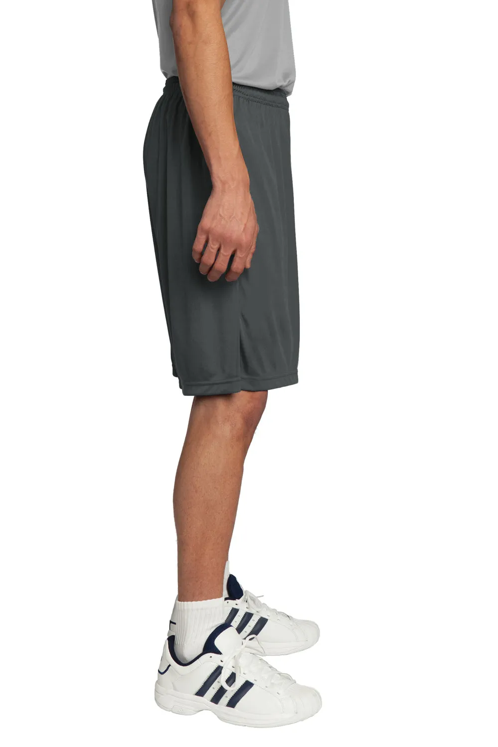Sport-Tek Shorts Homme Concurrent à Évacuation d'Humidité - Gris Fer