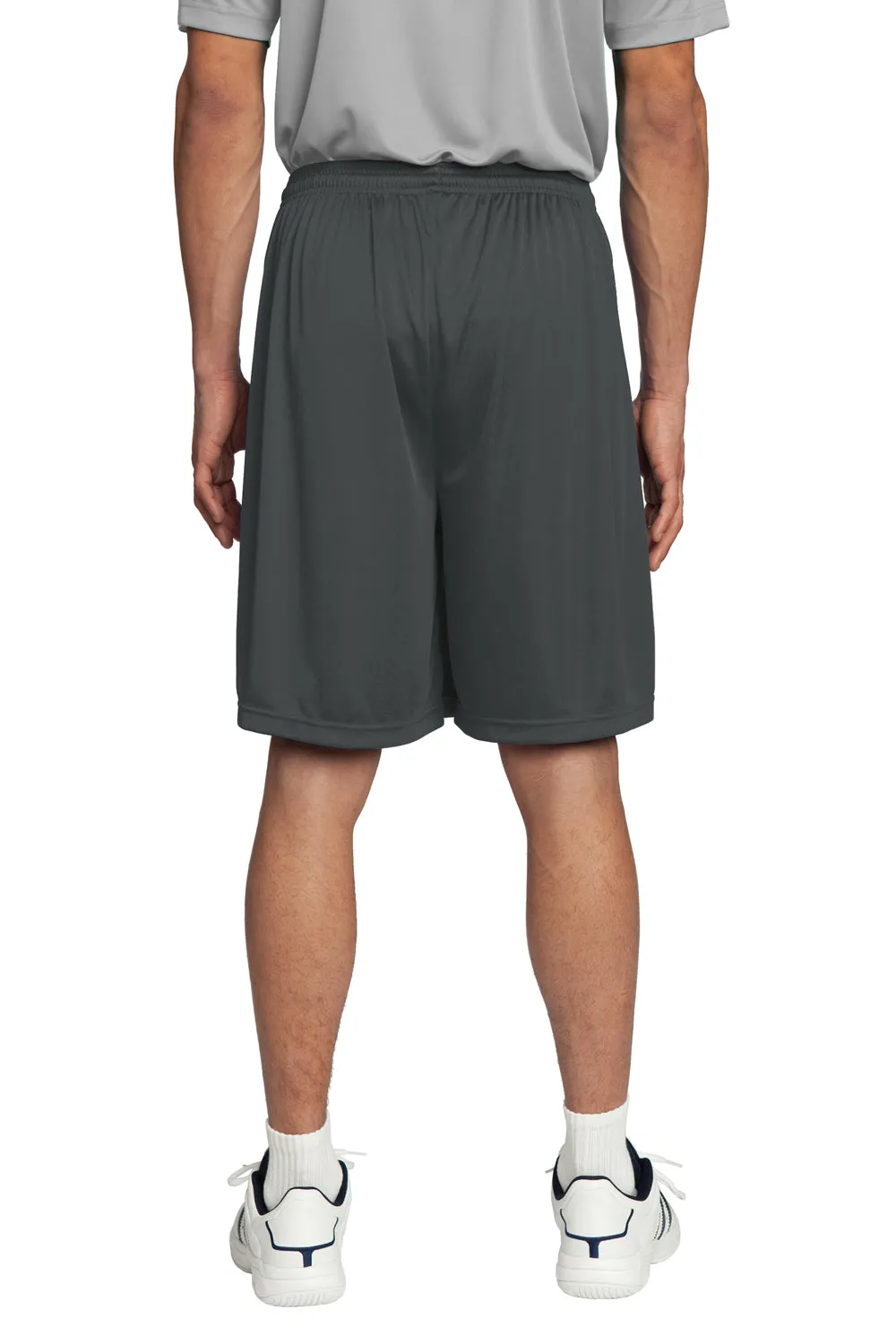 Sport-Tek Shorts Homme Concurrent à Évacuation d'Humidité - Gris Fer