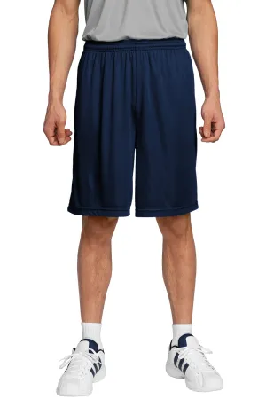 Sport-Tek Shorts Homme Concurrent à Évacuation de l'Humidité - Bleu Marine