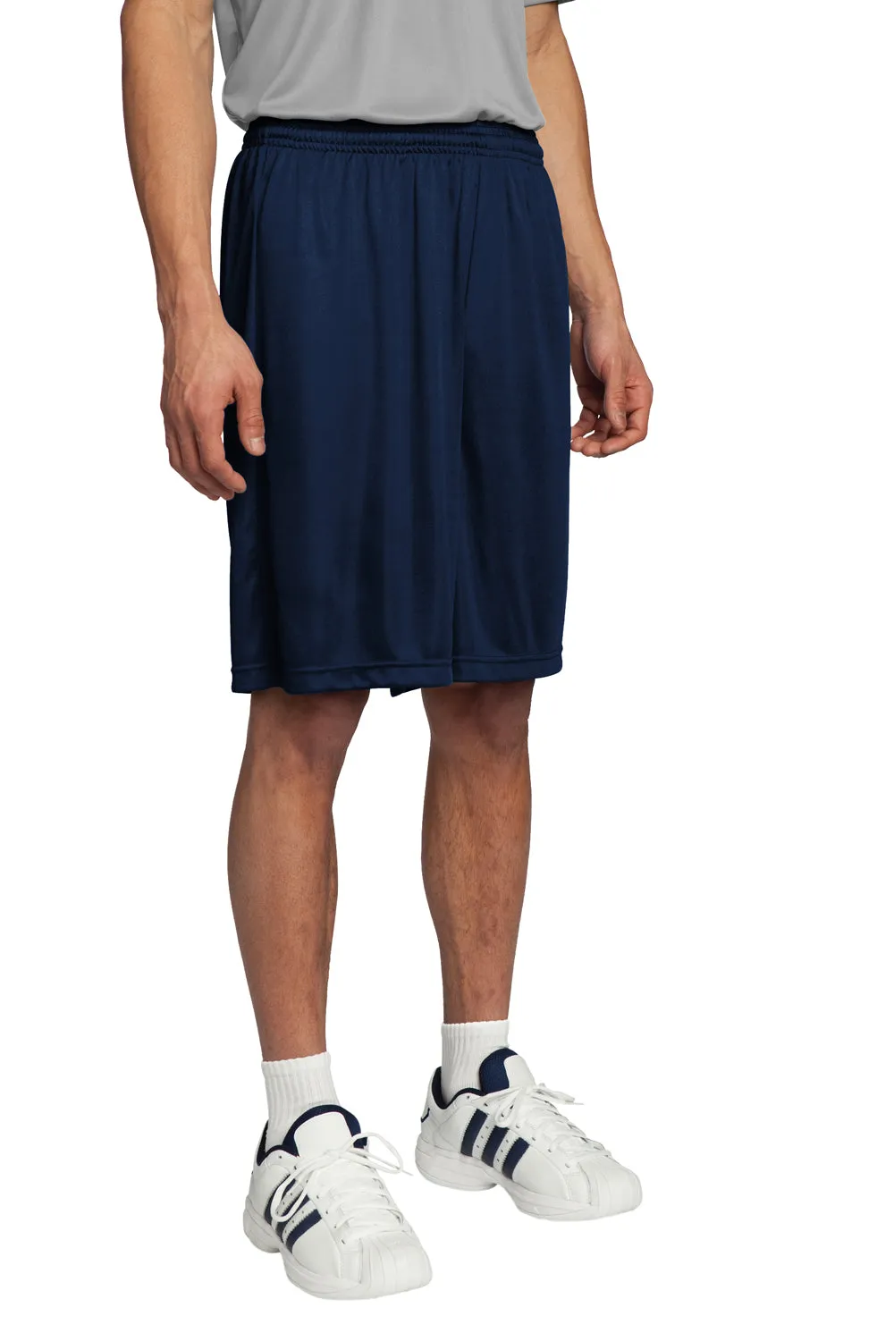 Sport-Tek Shorts Homme Concurrent à Évacuation de l'Humidité - Bleu Marine