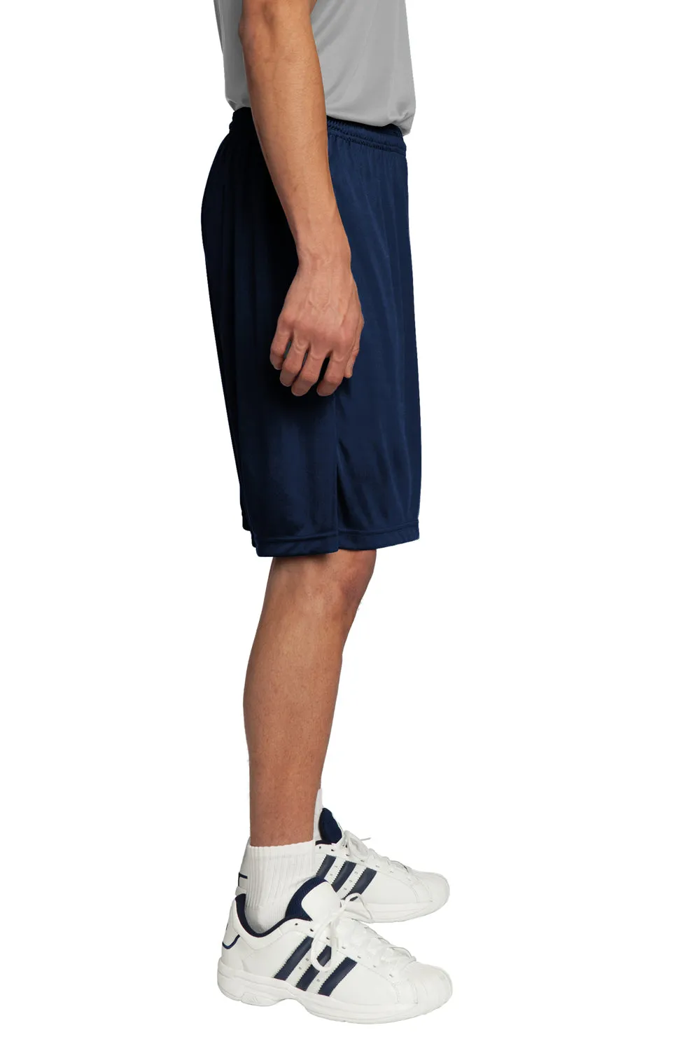 Sport-Tek Shorts Homme Concurrent à Évacuation de l'Humidité - Bleu Marine