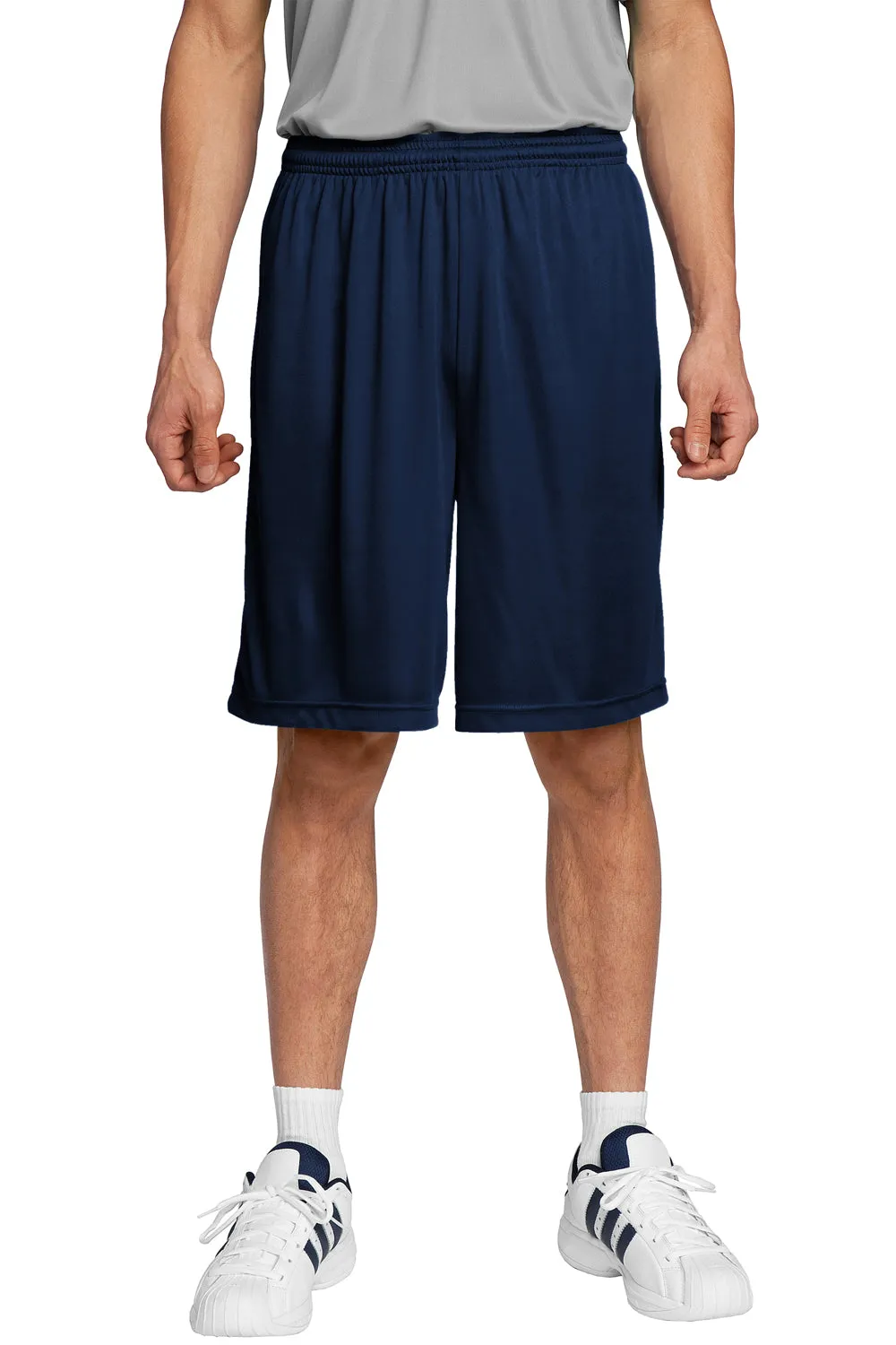 Sport-Tek Shorts Homme Concurrent à Évacuation de l'Humidité - Bleu Marine