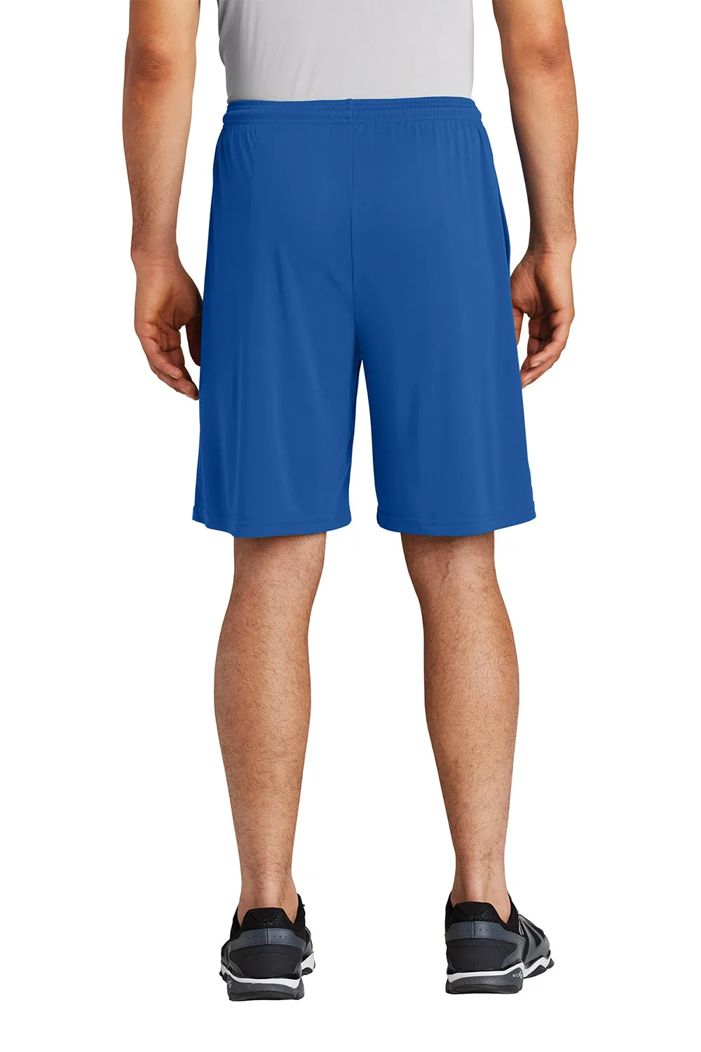 Sport-Tek Shorts Homme Concurrent à Évacuation d'Humidité avec Poches - Bleu Royal Véritable