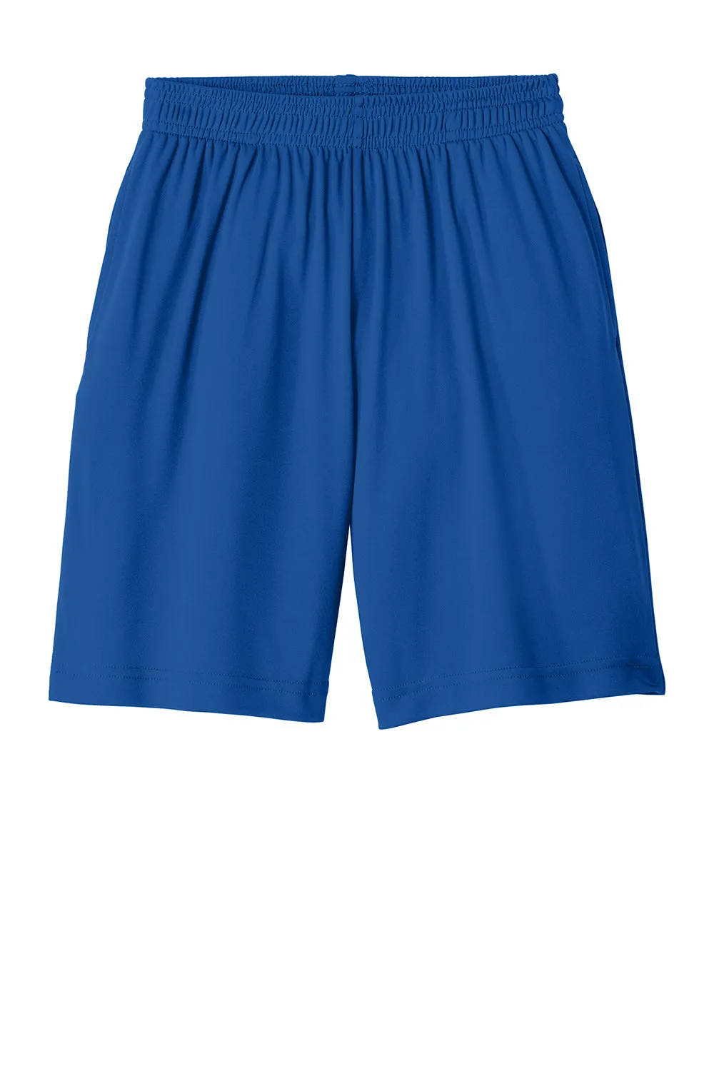 Sport-Tek Shorts Homme Concurrent à Évacuation d'Humidité avec Poches - Bleu Royal Véritable
