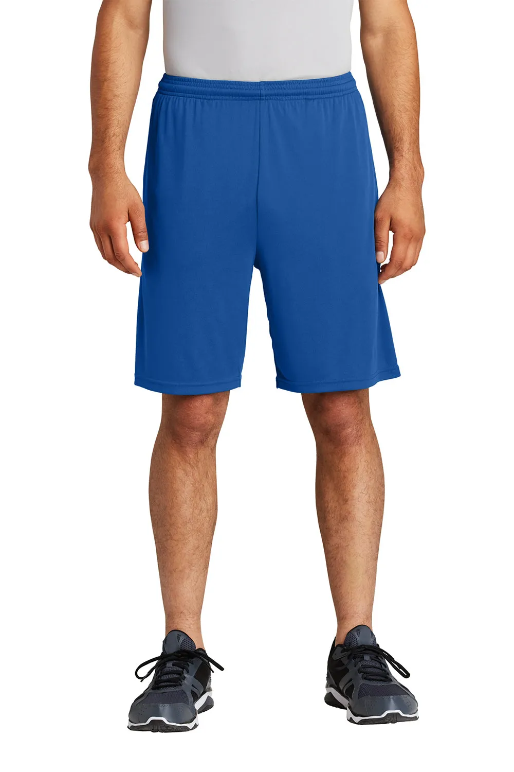 Sport-Tek Shorts Homme Concurrent à Évacuation d'Humidité avec Poches - Bleu Royal Véritable