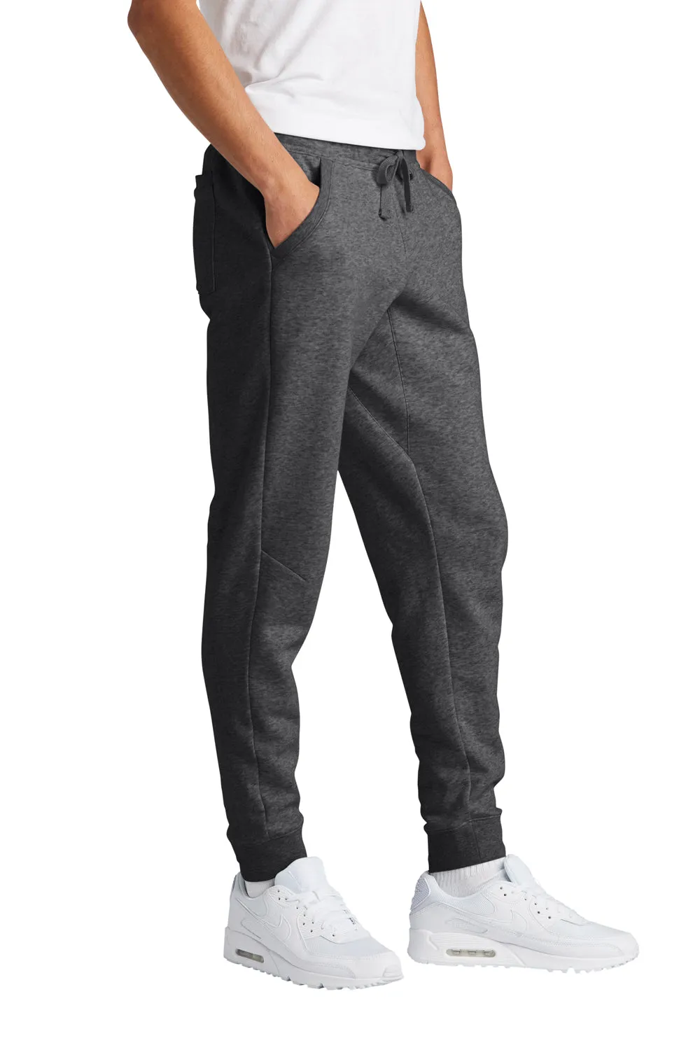 Pantalon de jogging en polaire Sport-Tek pour homme avec poches - Gris graphite chiné