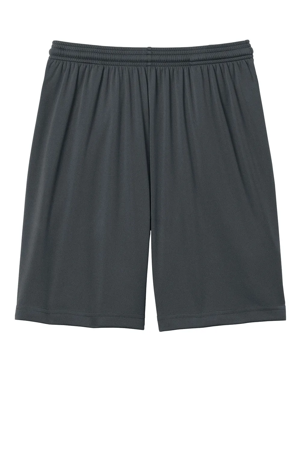 Sport-Tek Shorts de Sport pour Hommes à Évacuation de l'Humidité avec Poches - Gris Fer