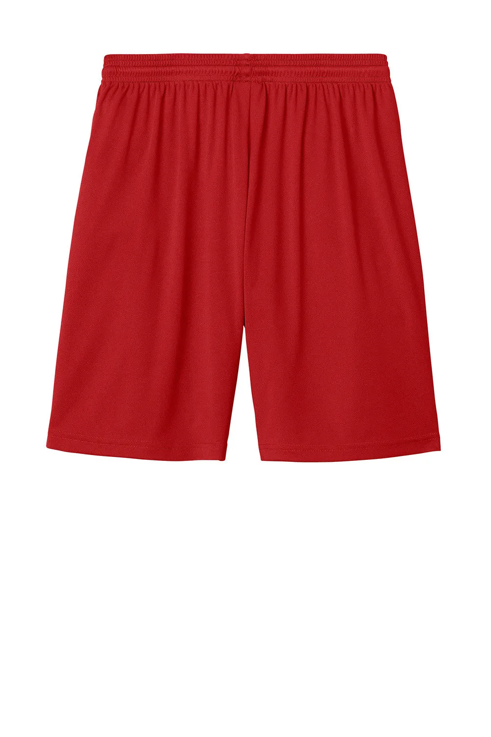 Sport-Tek Shorts de compétition pour hommes à évacuation d'humidité United Athletic - Rouge foncé/Blanc