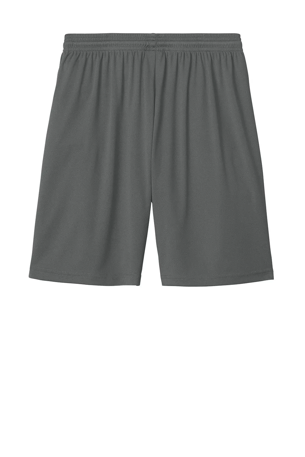 Sport-Tek Shorts de compétition pour hommes à évacuation d'humidité United Athletic - Gris fer/Blanc