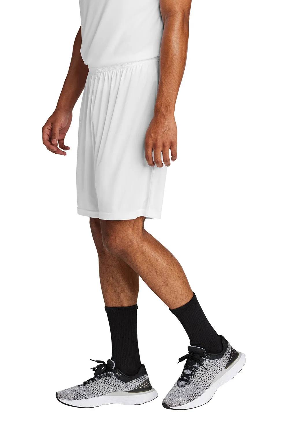Sport-Tek Shorts de compétition pour hommes à évacuation d'humidité United Athletic - Blanc