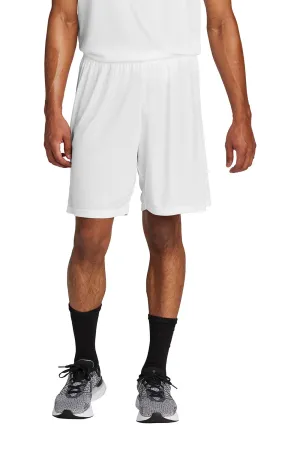 Sport-Tek Shorts de compétition pour hommes à évacuation d'humidité United Athletic - Blanc