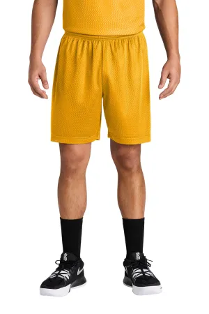 Sport-Tek Shorts de Sport en Maille pour Hommes à Évacuation de l'Humidité - Or