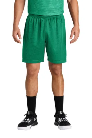 Sport-Tek Shorts de Sport pour Hommes en Maille Respirante - Vert Kelly