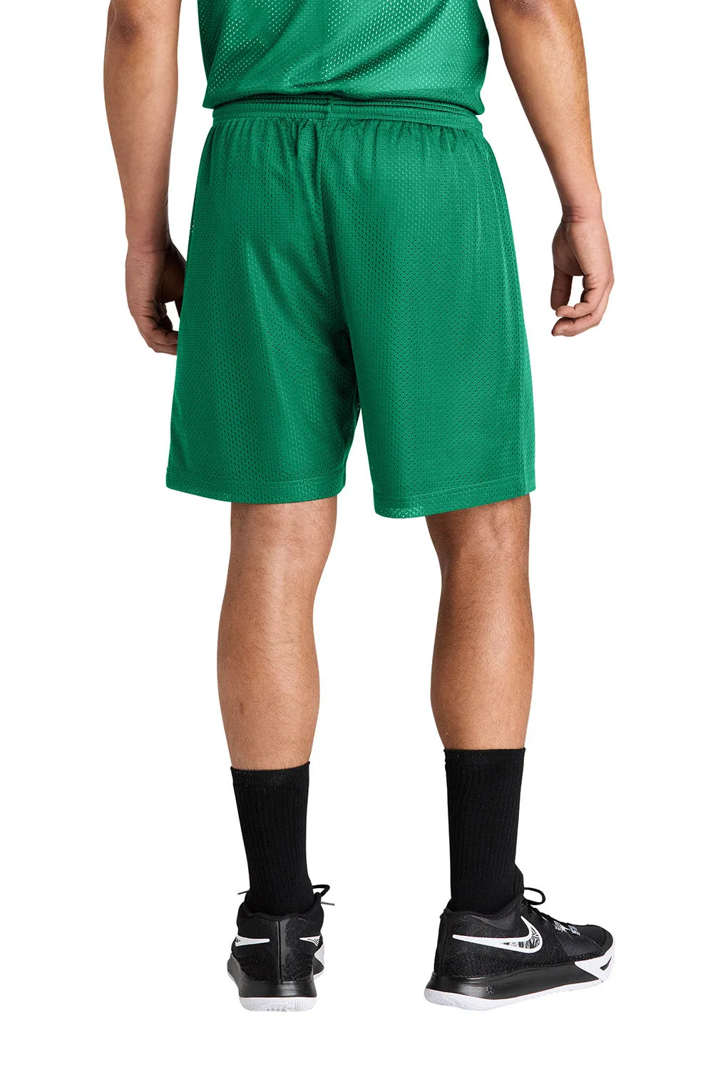 Sport-Tek Shorts de Sport pour Hommes en Maille Respirante - Vert Kelly