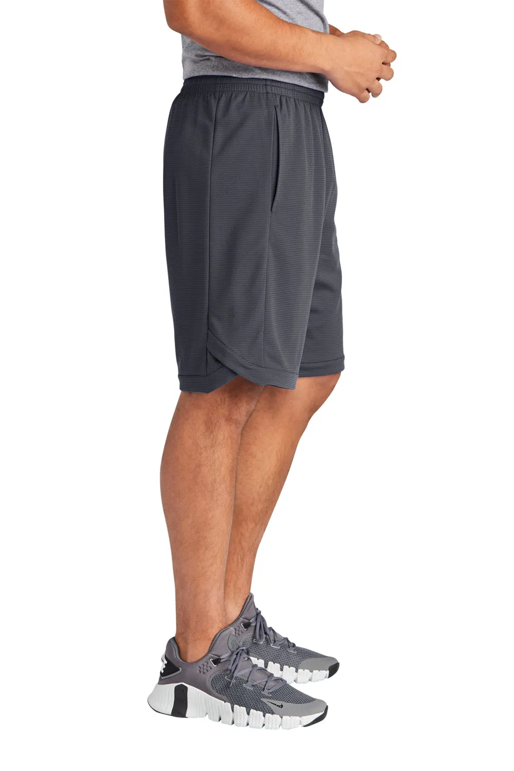 Sport-Tek Shorts de position PosiCharge pour hommes avec poches - Gris graphite