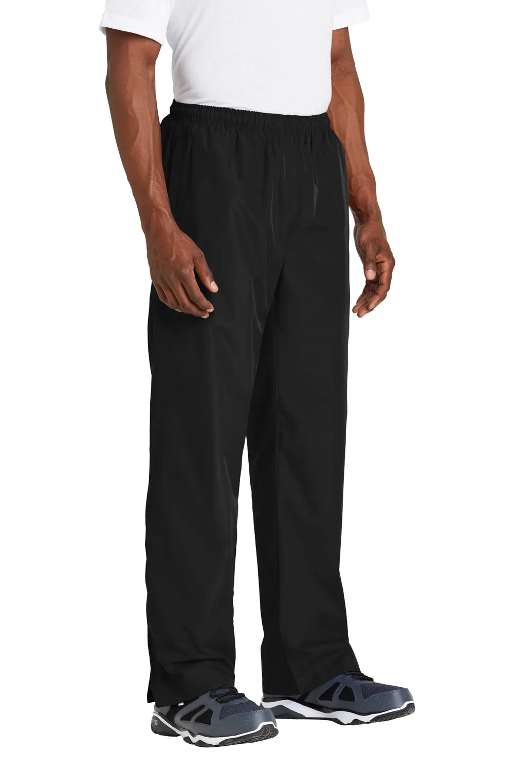 Pantalon coupe-vent résistant à l'eau pour homme avec poches Sport-Tek - Noir