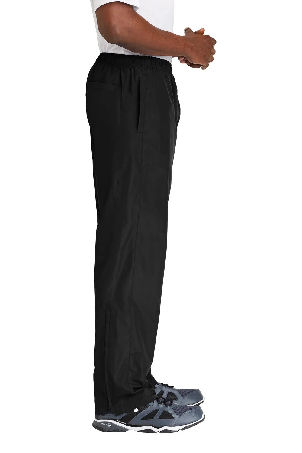 Pantalon coupe-vent résistant à l'eau pour homme avec poches Sport-Tek - Noir